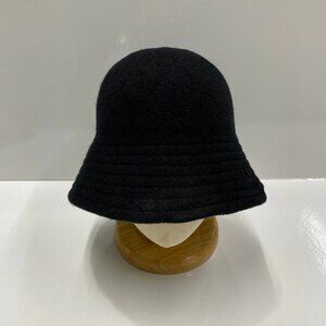 Cozy Black Fuzzy Bucket Hat